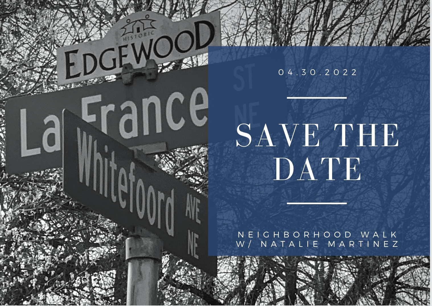 Neighborhood Walk - Save the Date-Edgewood-Atlanta